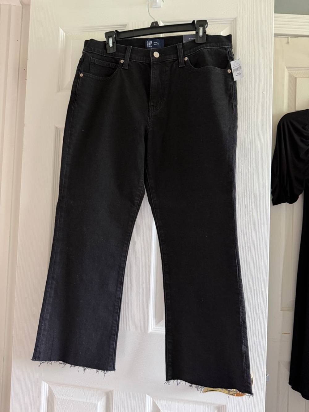 NWT GAP Black midrise kick flare Jeans